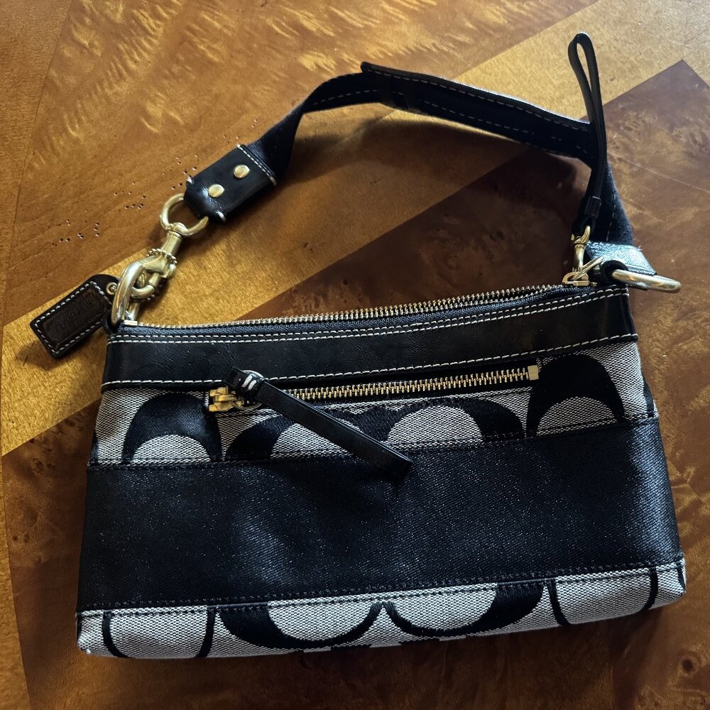 Signature Coach clutch  style purse with strap